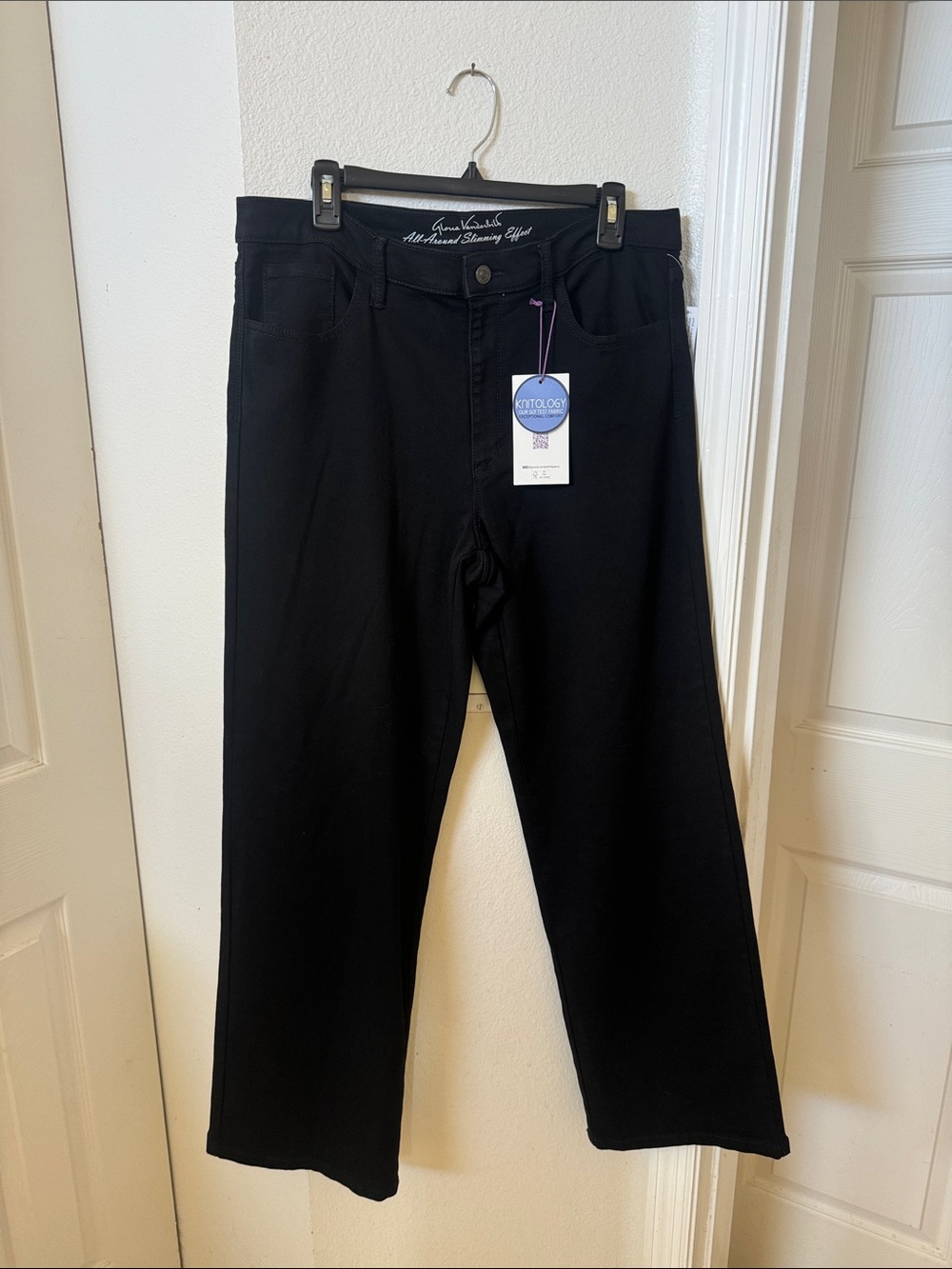 Gloria Vanderbilt Black Wide Leg Jeans